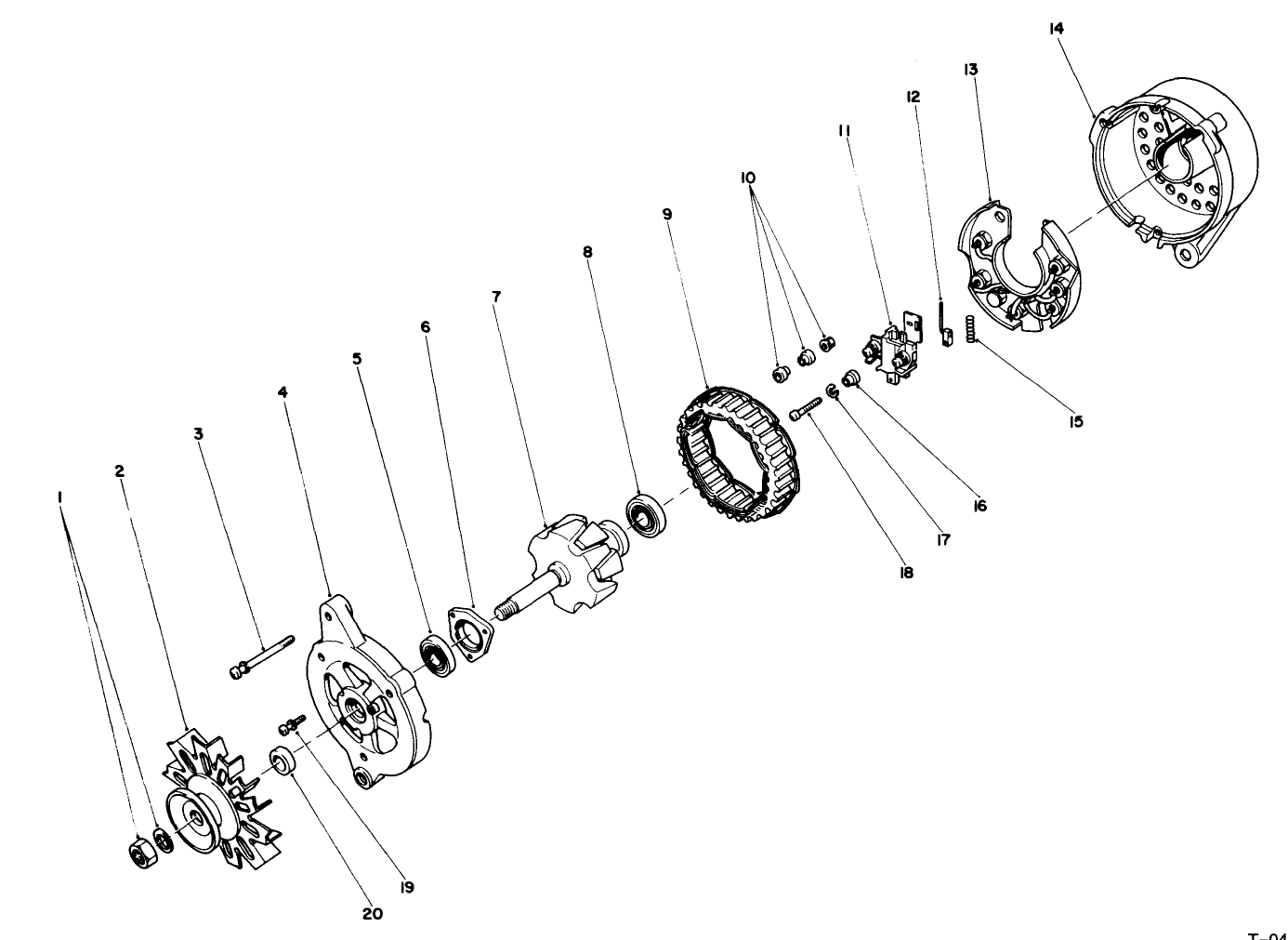 Alternator Assembly No. 43-0390