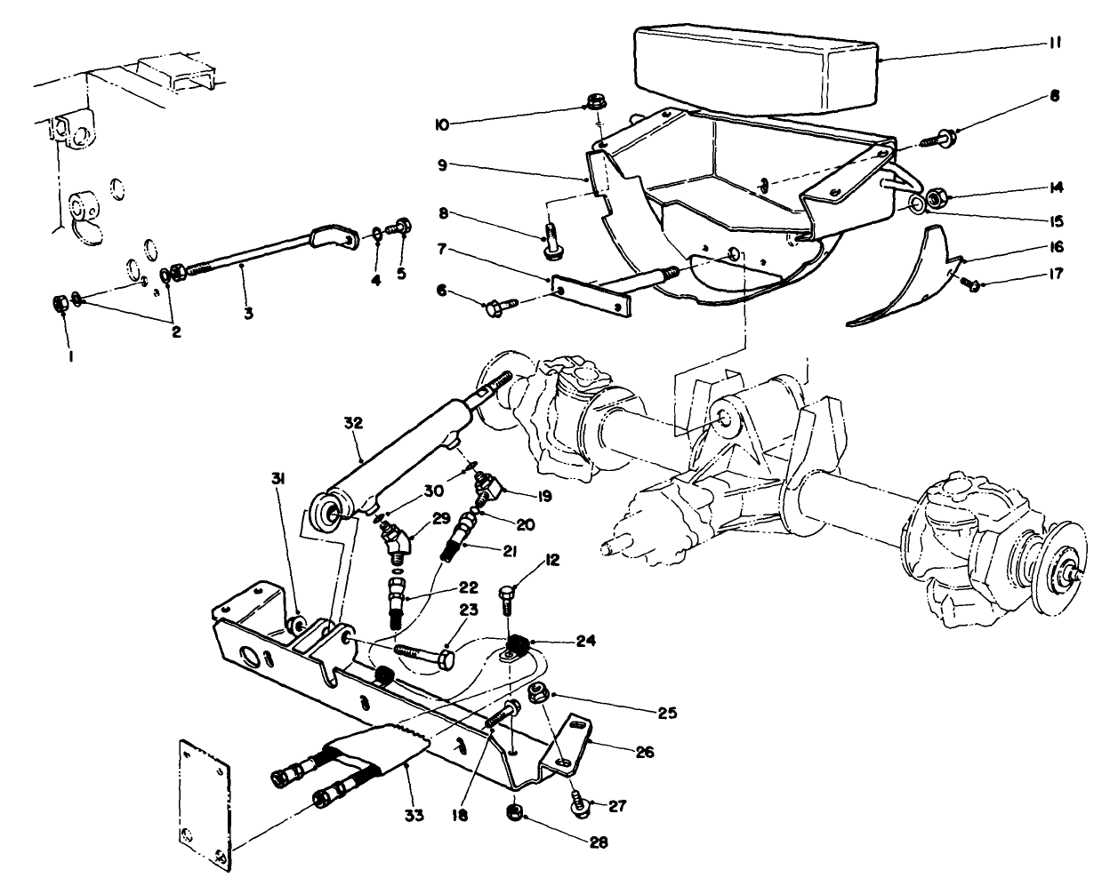 Axle Support & Steering Cross Member