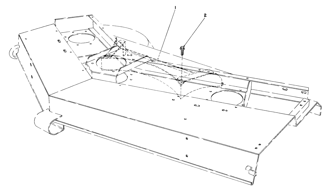 Rear Baffle Kit No. 51-1460 (optional) (for Cutting Unit Model No. 30721)