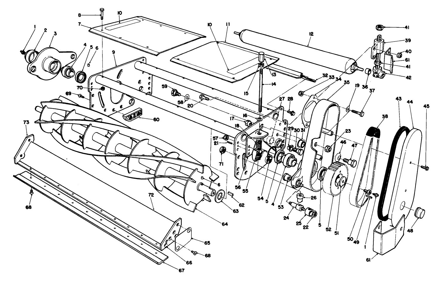Cutting Unit Assembly No. 2 (l.h.) 5 Blade Model No. 03752, 7 Blade Model No. 03754, & 11 Blade Model No. 03741 (continued)