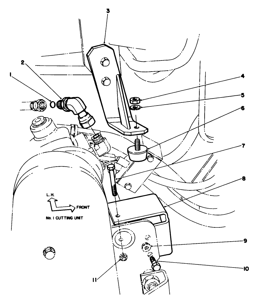Dethatcher Tipper Bracket Kit No. 77-4220 (optional)