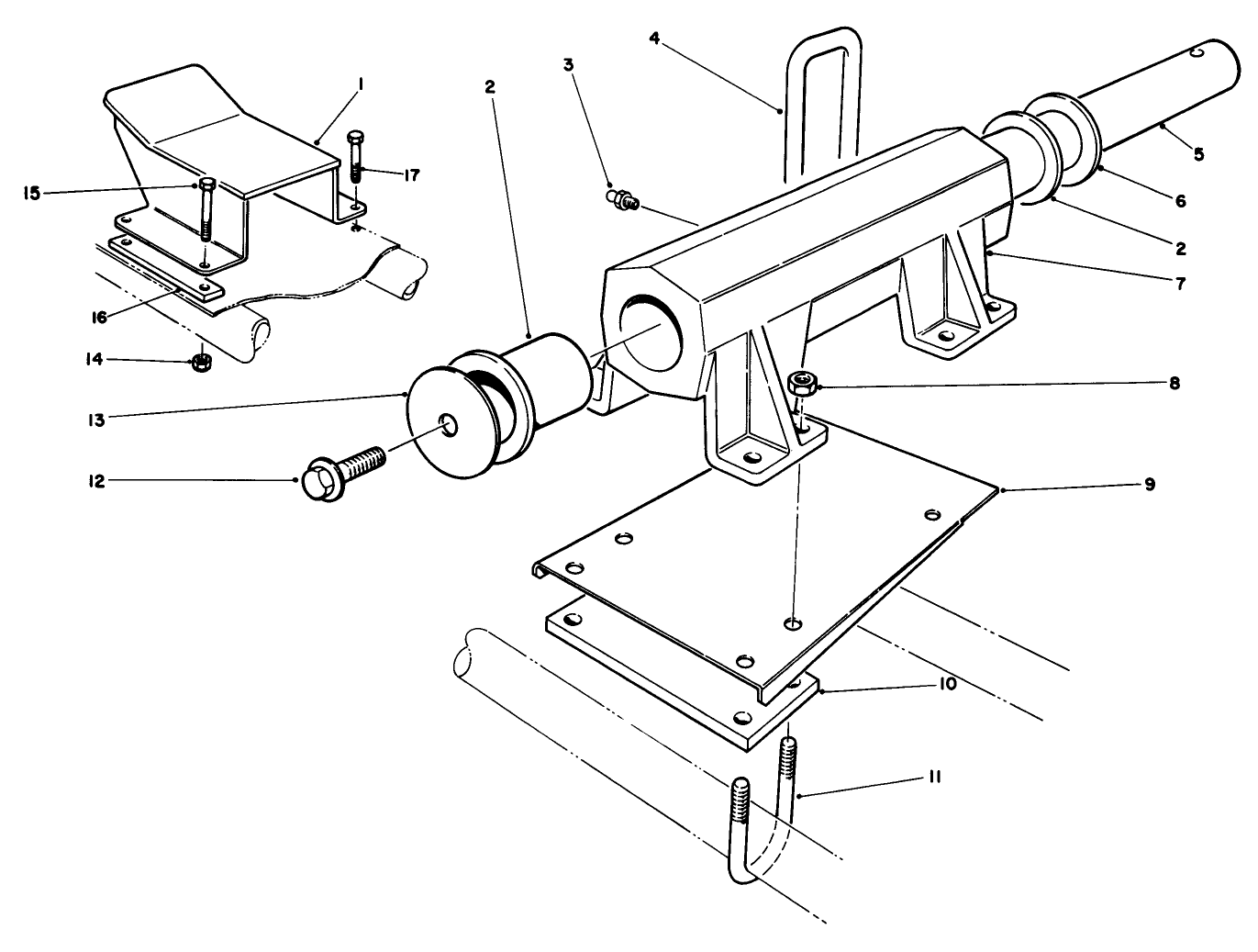 Fixed Head Kit Model No. 03642 (optional)(cutting Unit No. 2 (l.h.) & 3 (r.h.))