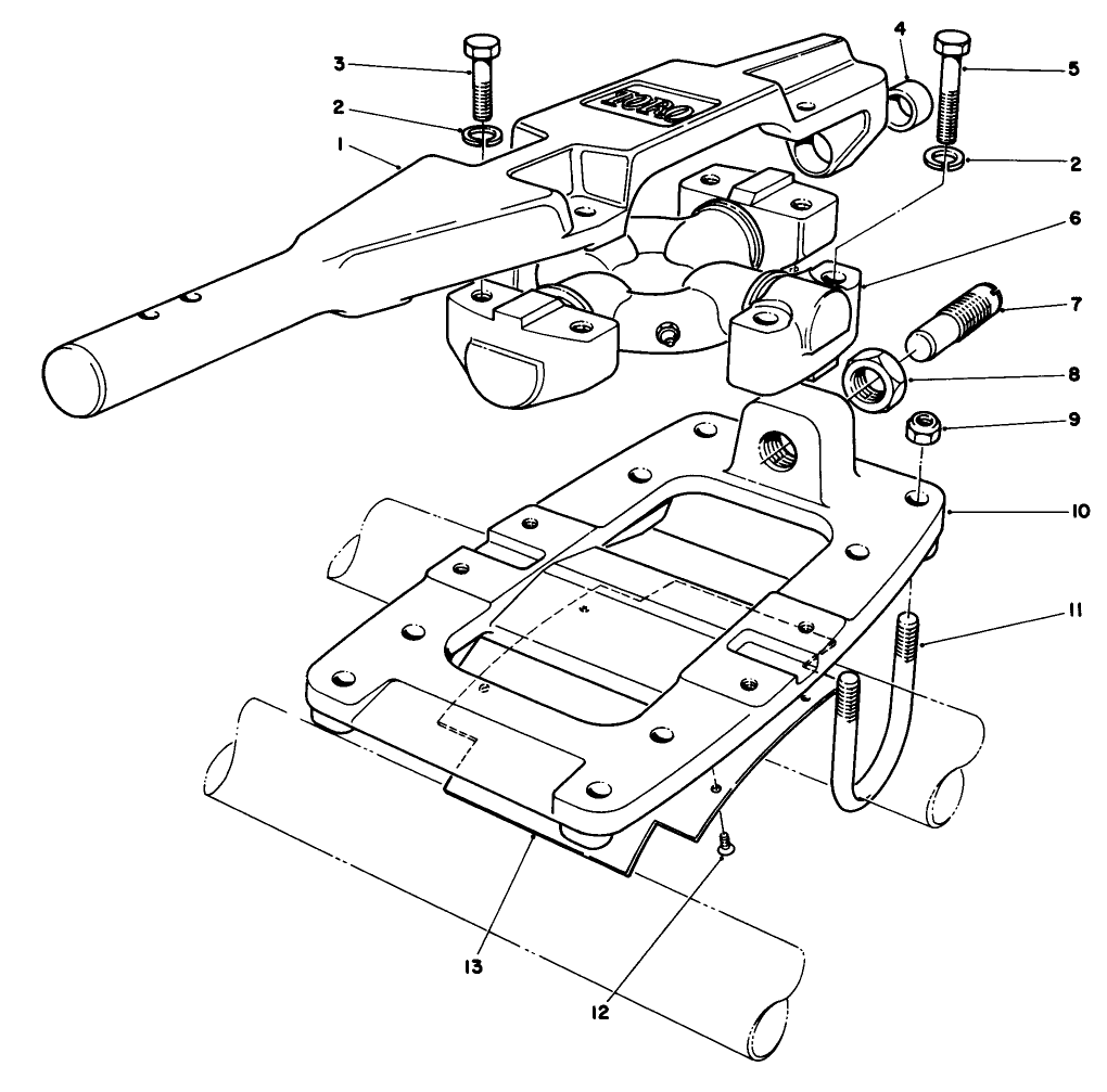 Cutting Unit Flotation Kit Model No. 03640 (optional)(cutting Unit No. 1 (center))