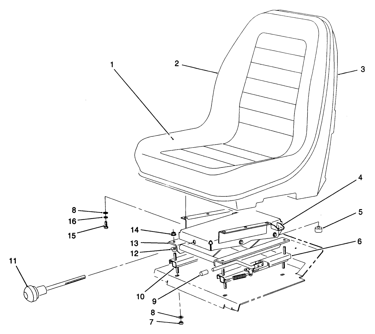 Deluxe Seat Assembly Model No. 30772 (optional)