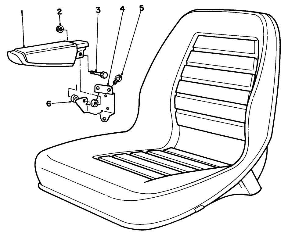 Armrest Assembly Model No. 30707 (optional)