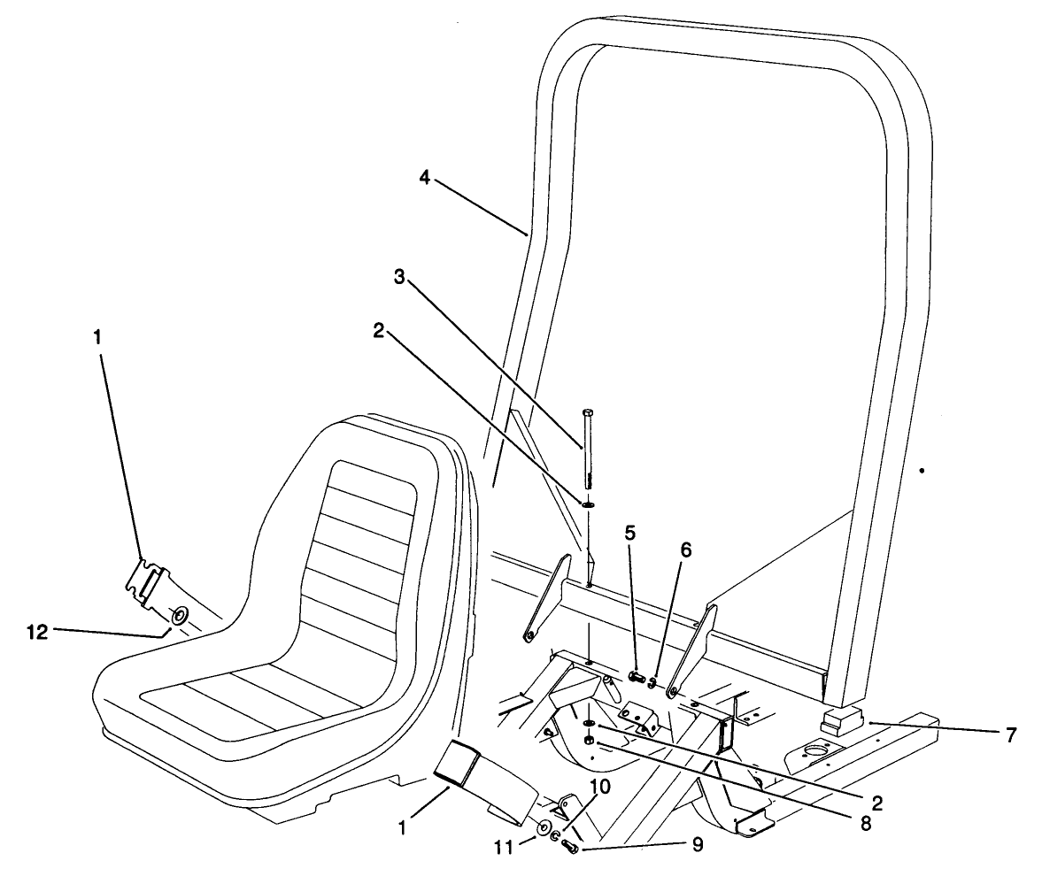 R.o.p.s. Assembly (standard For Model No. 03601)(optional For Model No. 03600)