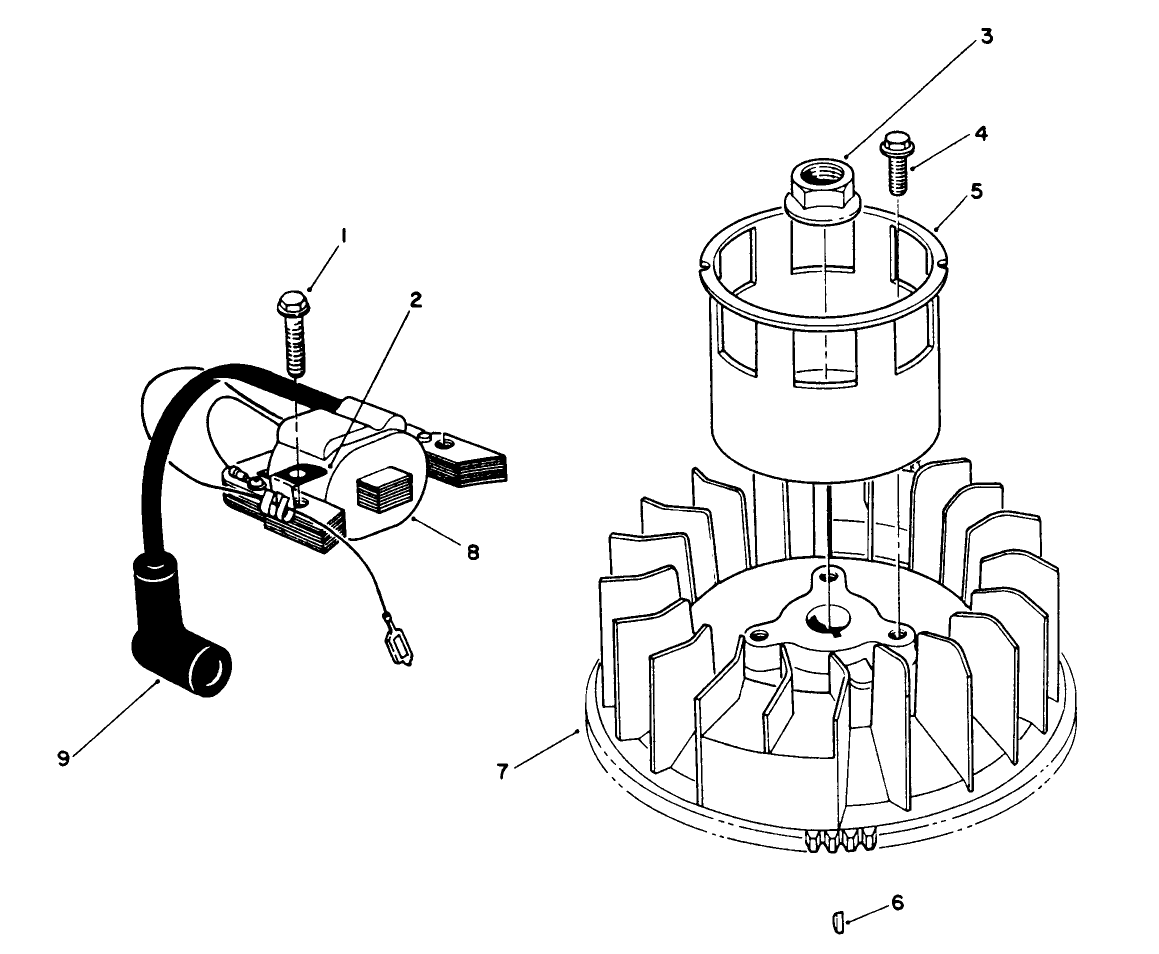 Magneto & Flywheel Assembly (engine Model No. Vm140)