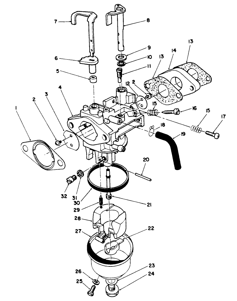 Carburetor Assembly (engine Model No. Vm140)