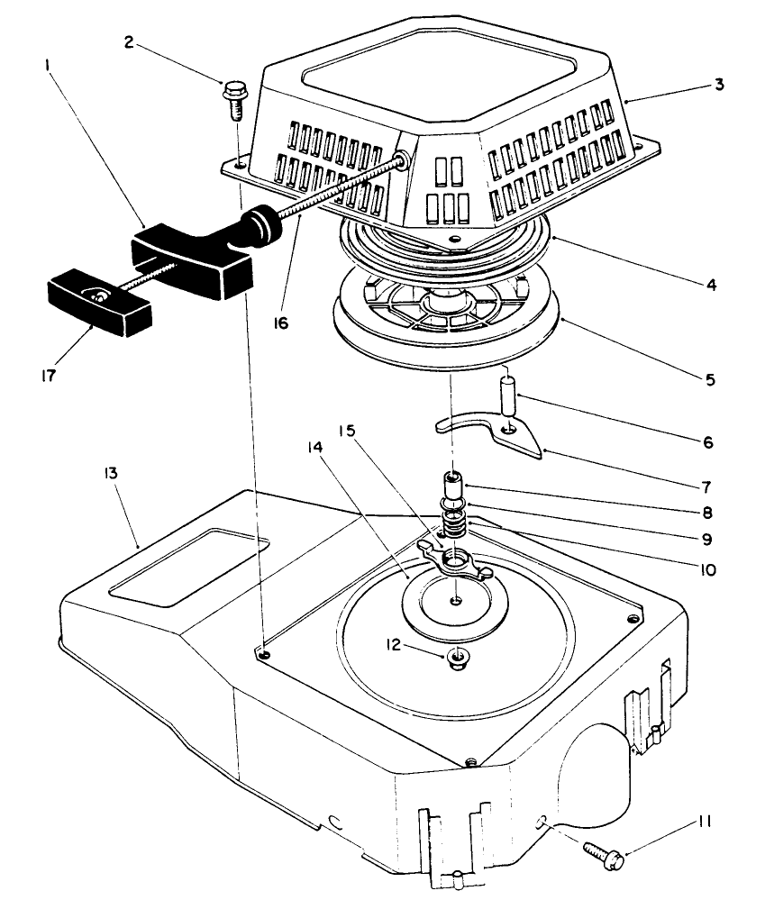 Recoil Assembly (engine Model No. Vm140)