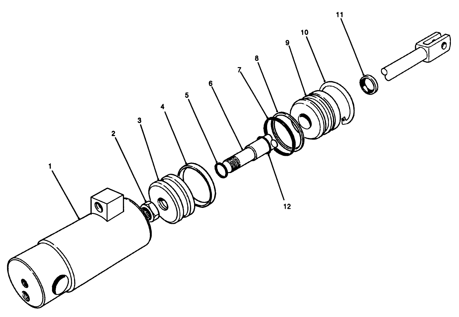 Hydraulic Cylinder Assembly No. 83-1250