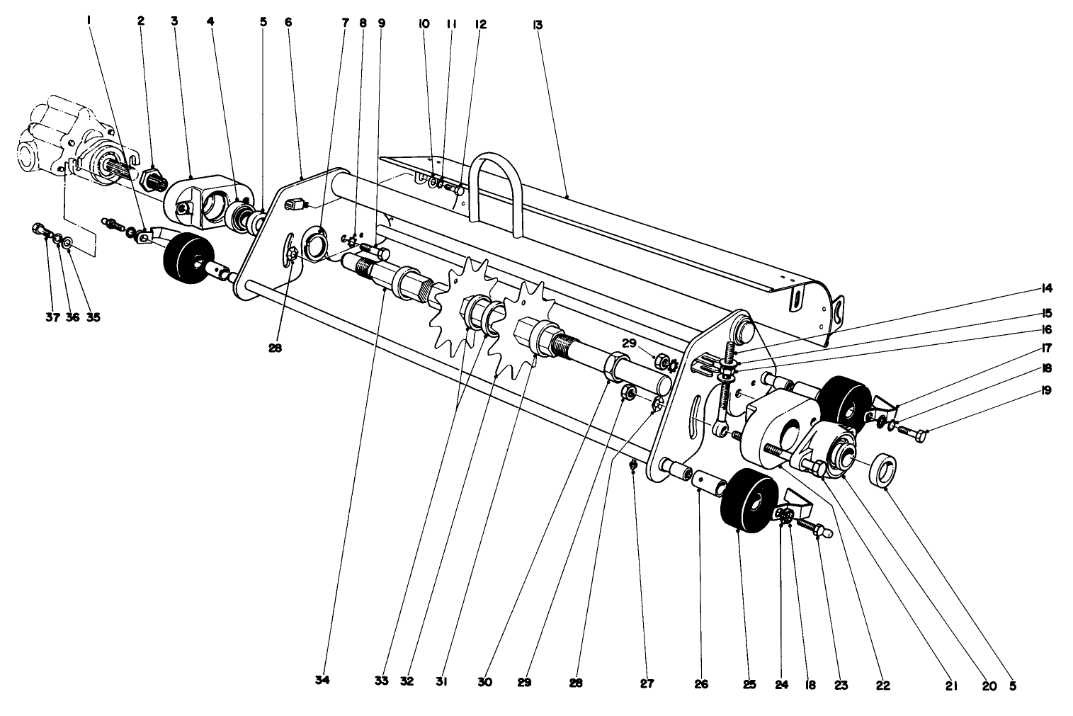 Thatching Reel Attachment Model No. 04416 (optional)