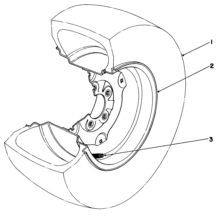 Tire & Wheel Assembly 23 X 10.5 X 12 No. 62-7020 (optional)
