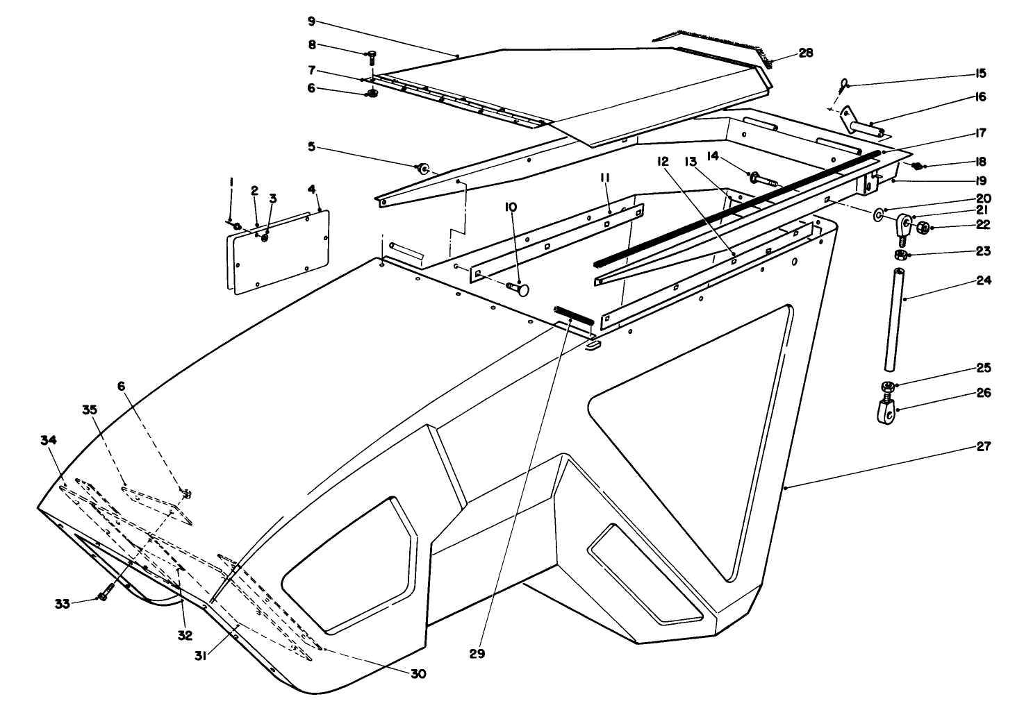 15 Cu. Ft. Hopper Kit Model 30505 (optional)(continued)