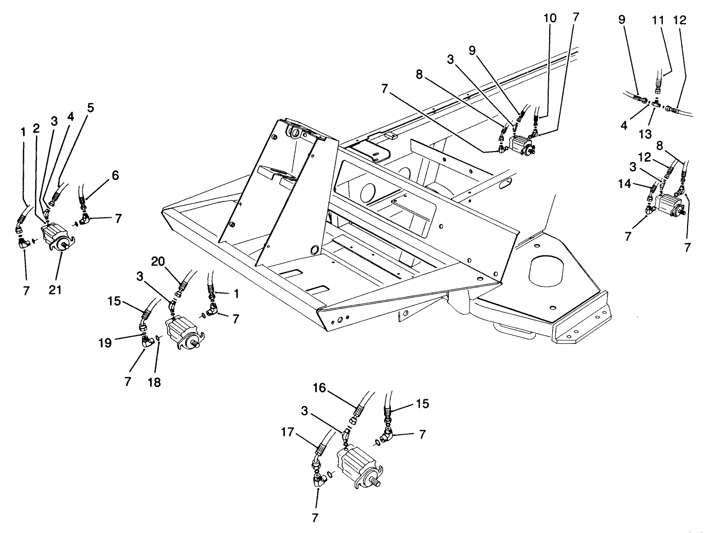 Cutting Unit Hydraulic Components