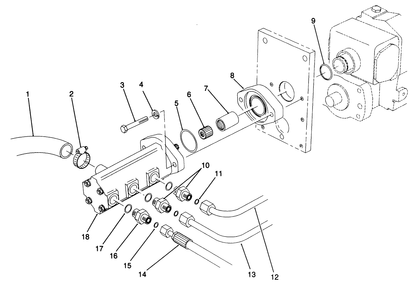 Gear Pump Installation Assembly