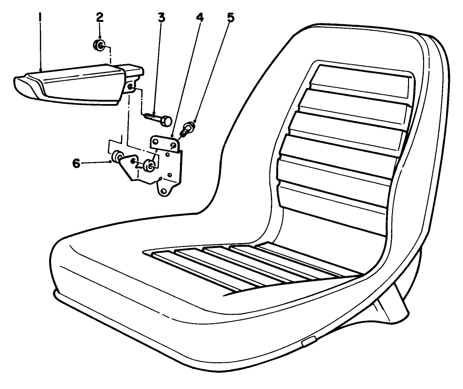 Armrest Kit Model No. 30707 (optional)