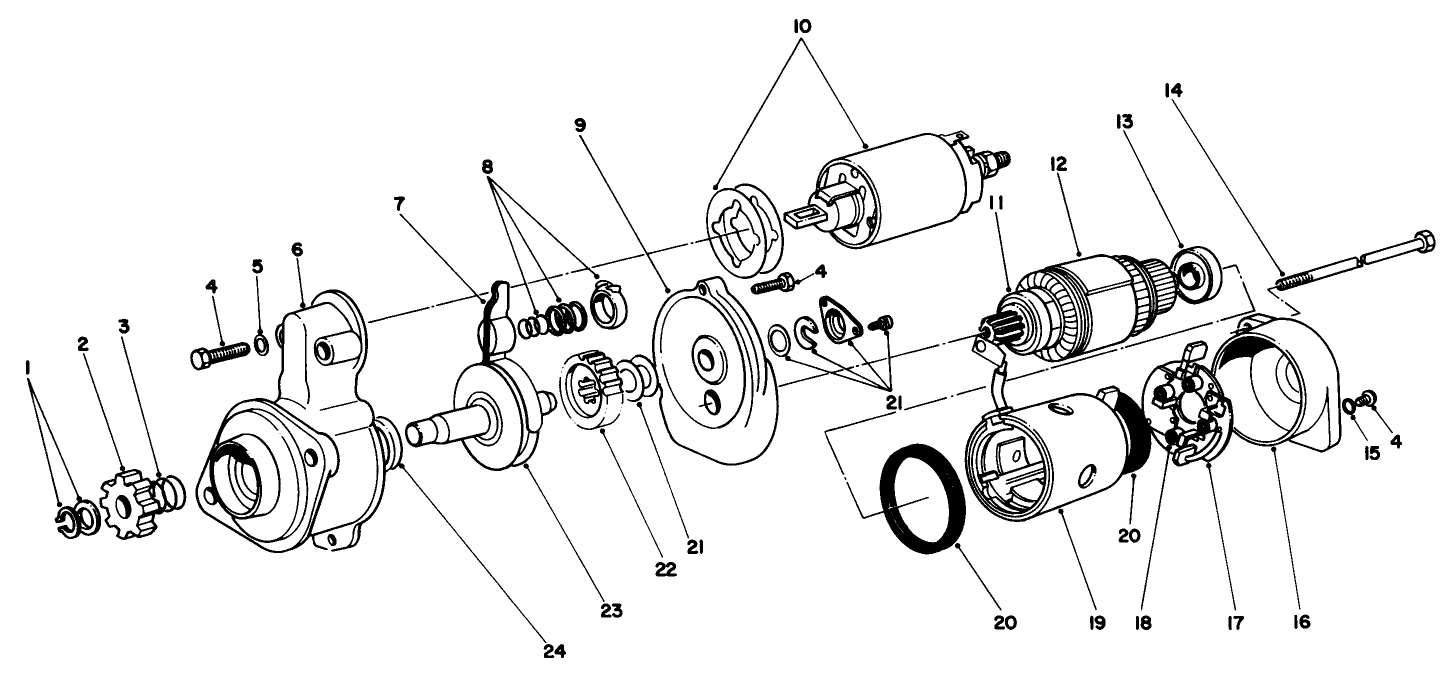 Starter Motor Assembly No. 70-5860