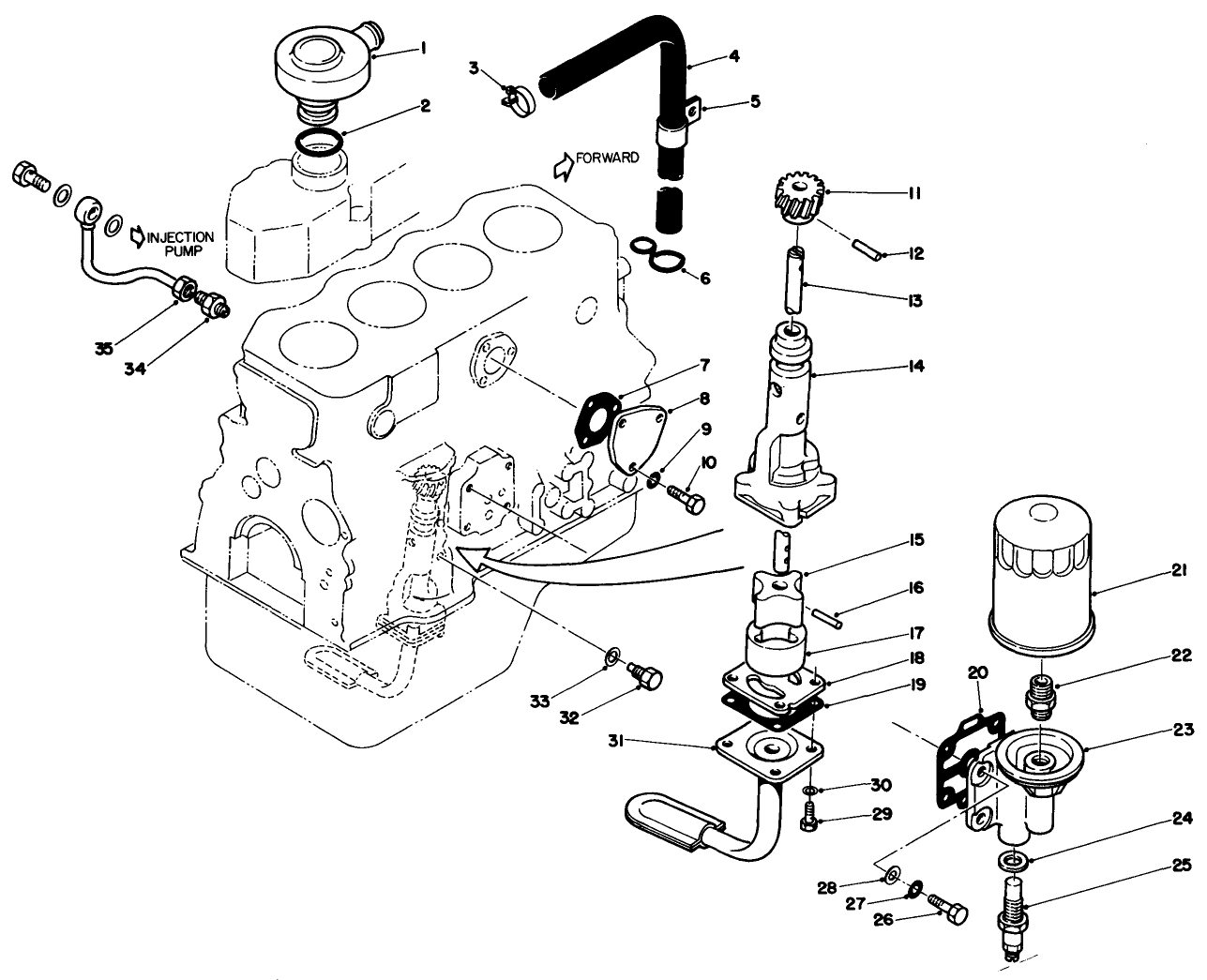 Oil Pump Breather & Filter