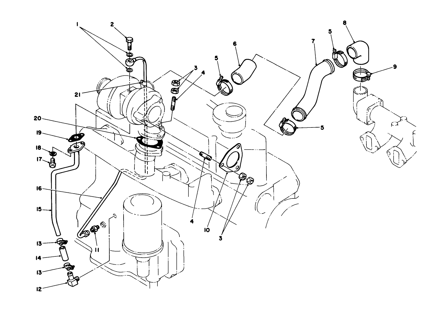 Turbocharger Oil Pipe Assembly