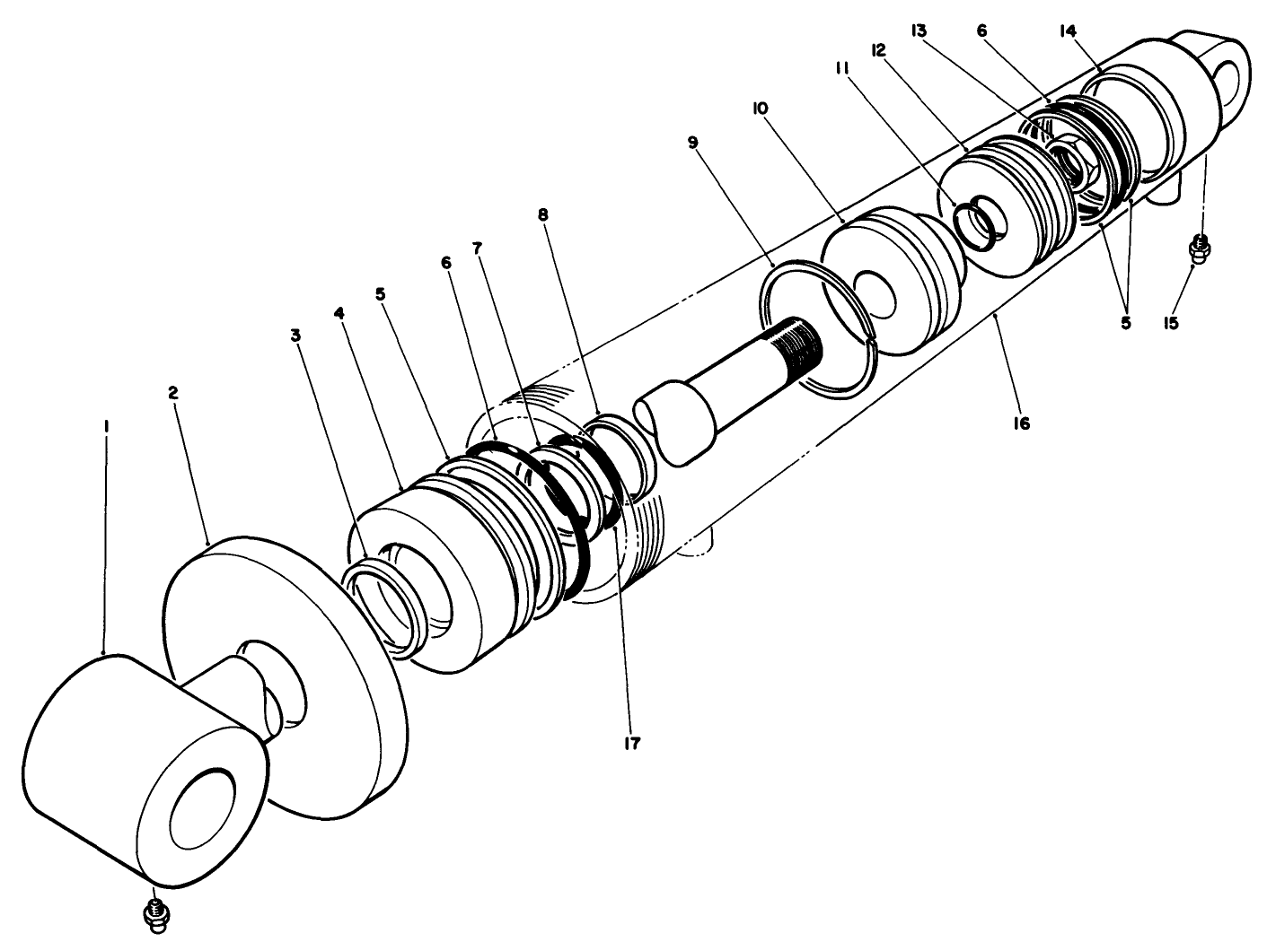 Hydraulic Cylinder Assembly No. 74-2170
