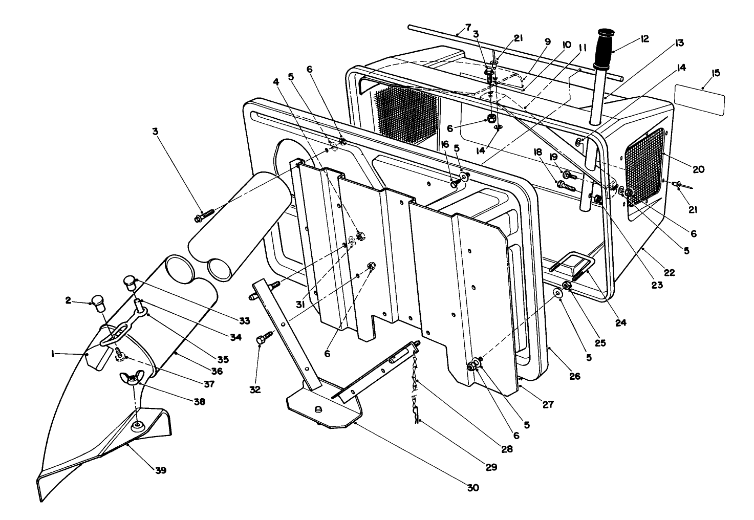 Easy Empty Bagging Kit Model 59047 (optional)
