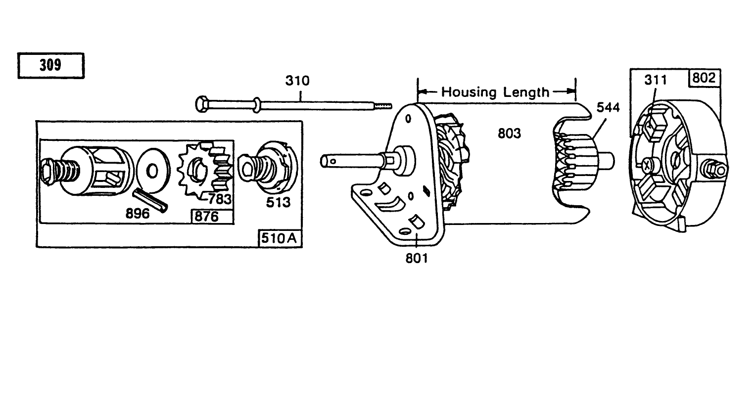 Starter-Briggs & Stratton No. 191707-6021-01
