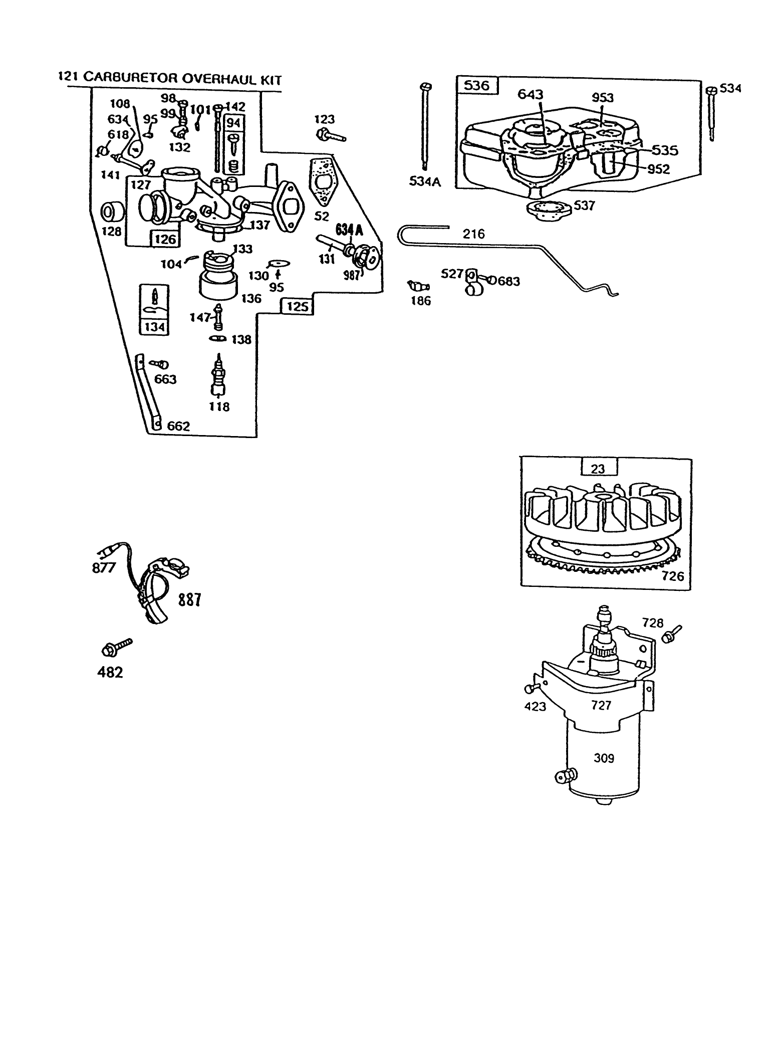Briggs & Stratton Model No. 191707-6021-01 (cont.)
