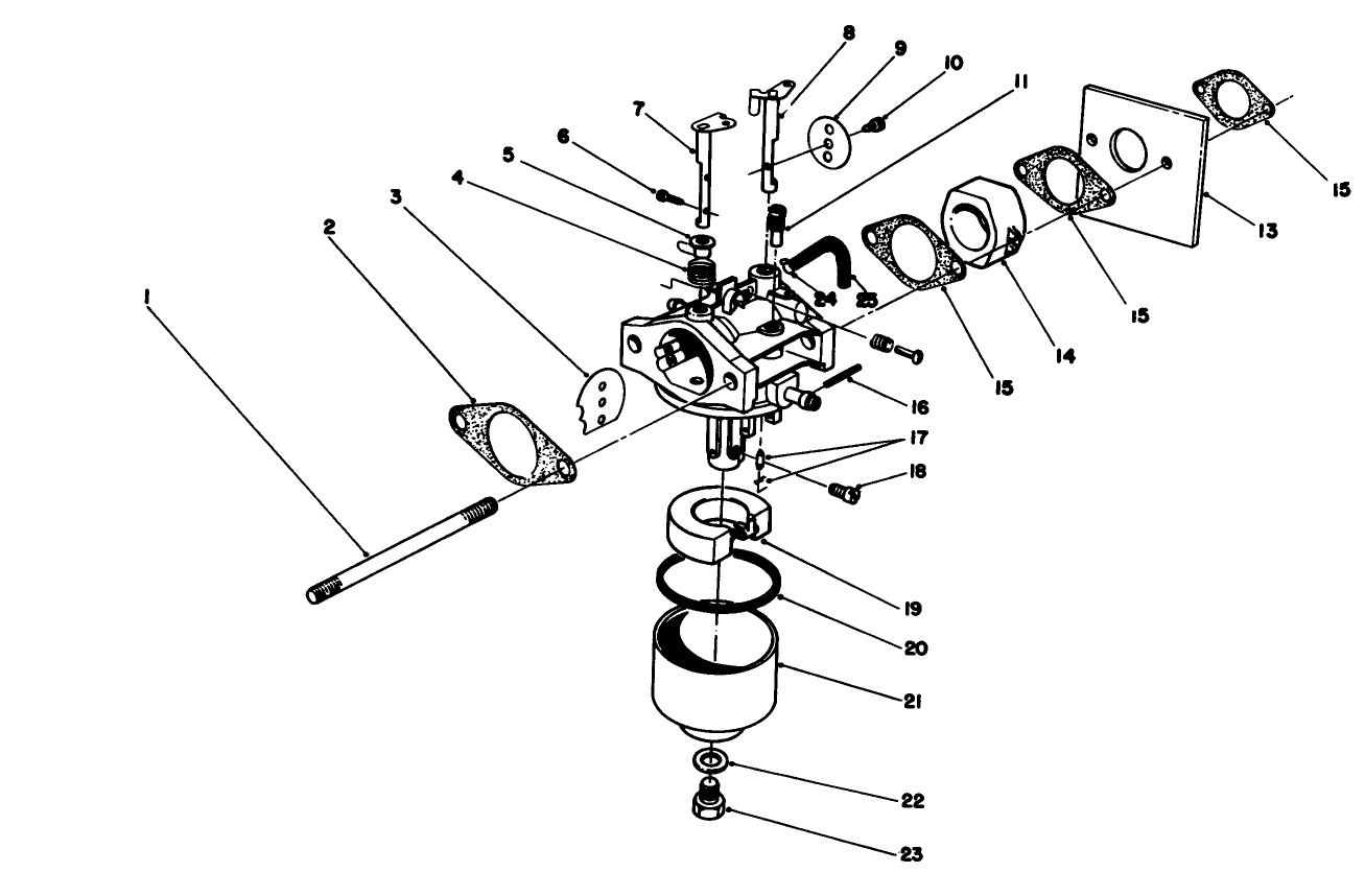 Carburetor Assembly (engine No. 47pl0-2)