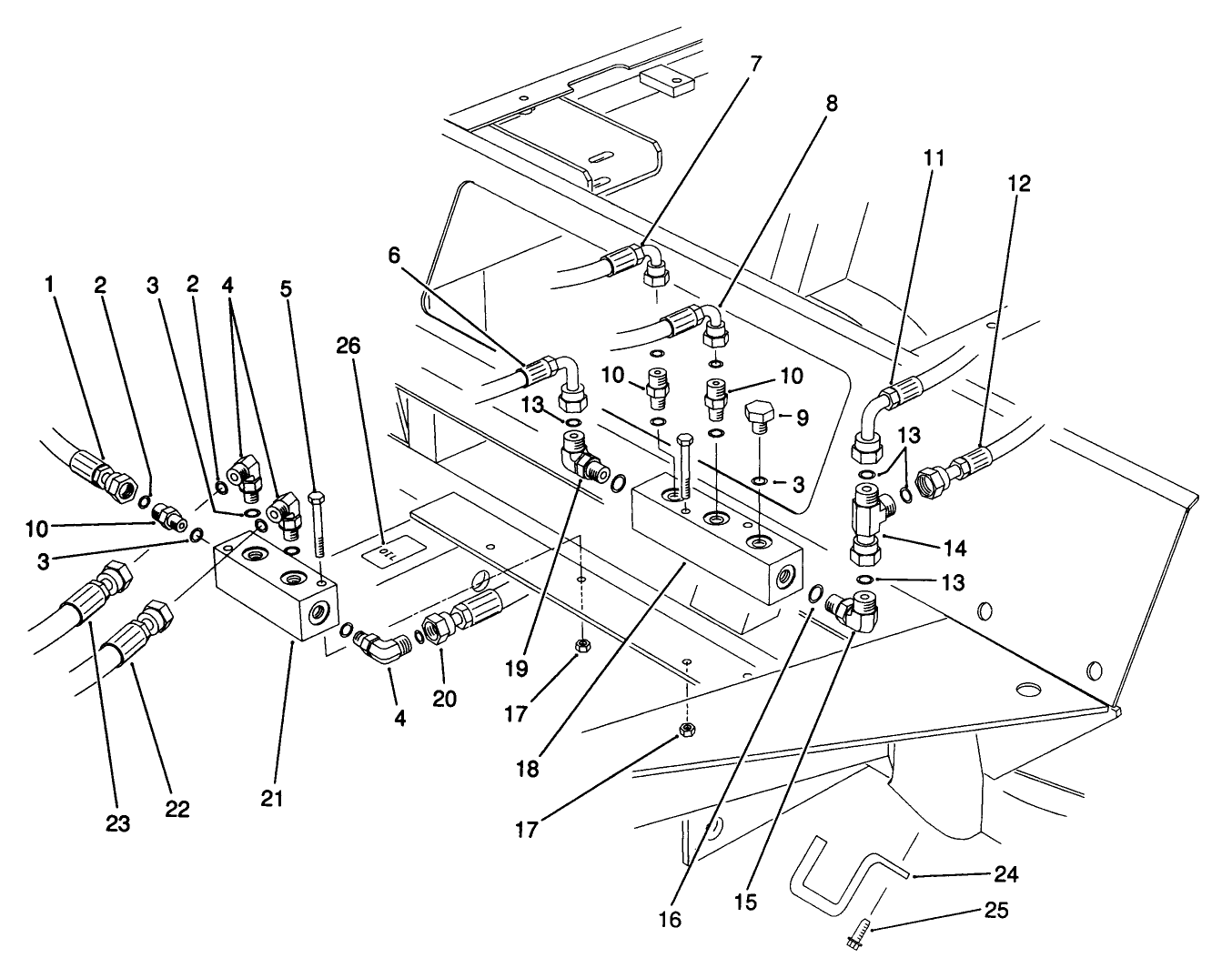 Front Hydraulic Manifolds