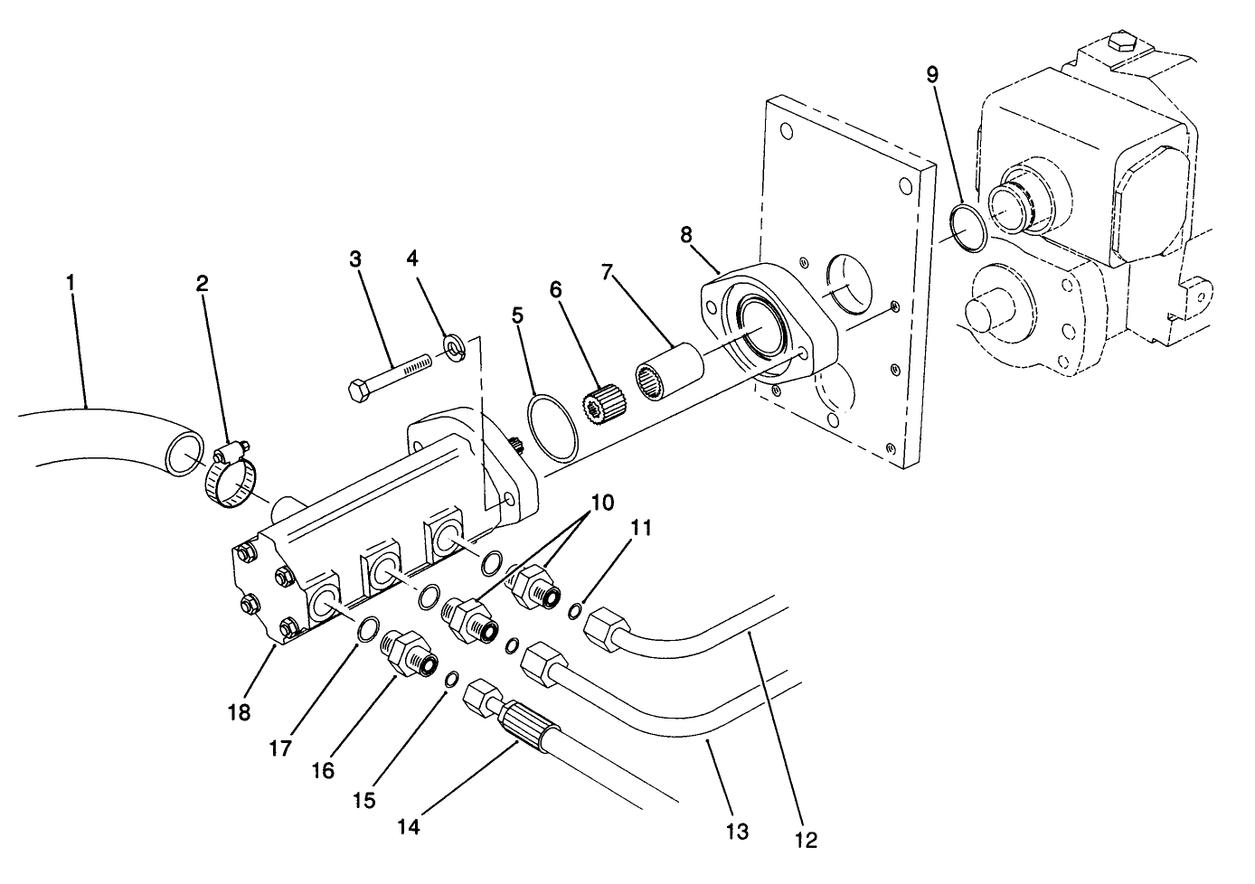 Gear Pump Installation Assembly