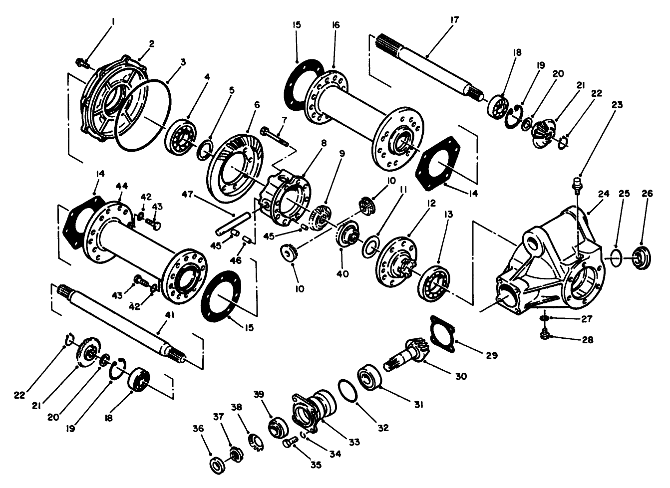 Rear Axle Assembly No. 68-6821