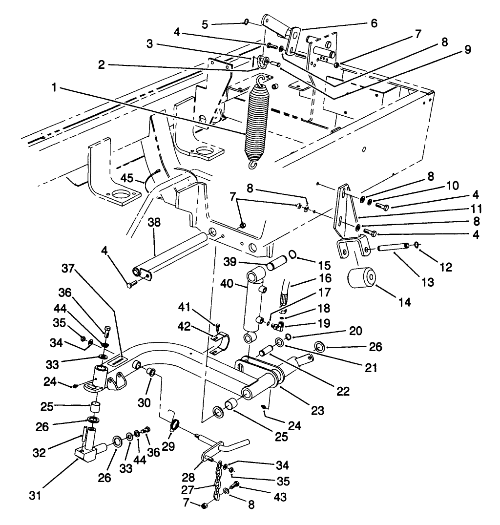 Rear Lift Arms Assembly