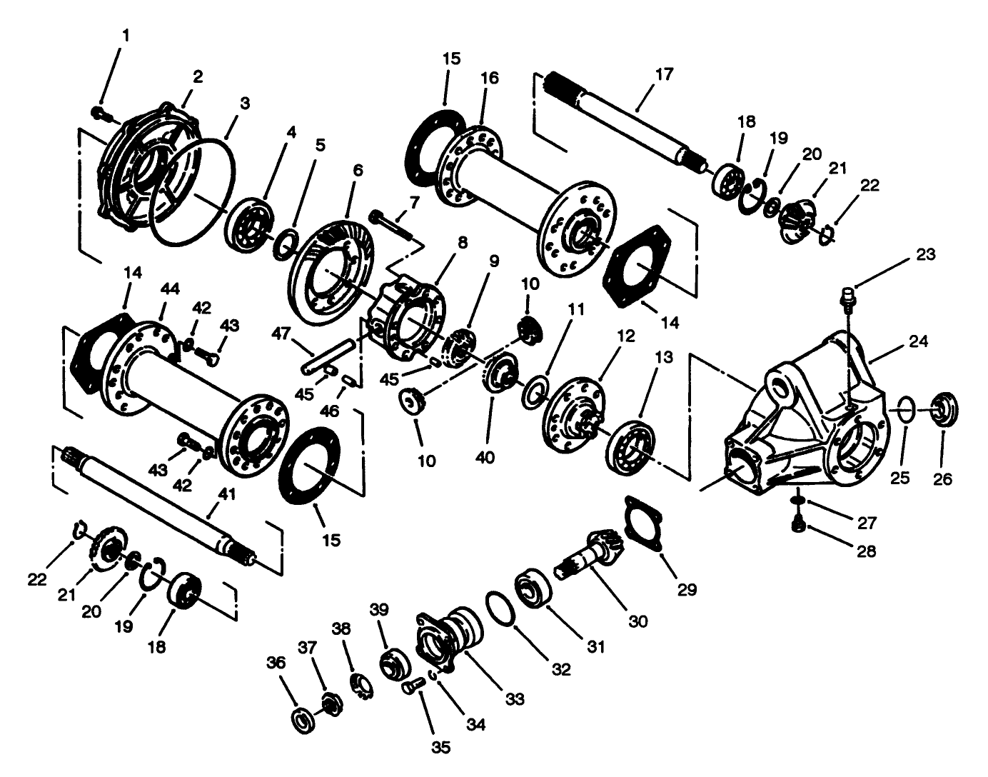 Rear Axle Assembly No. 68-6821