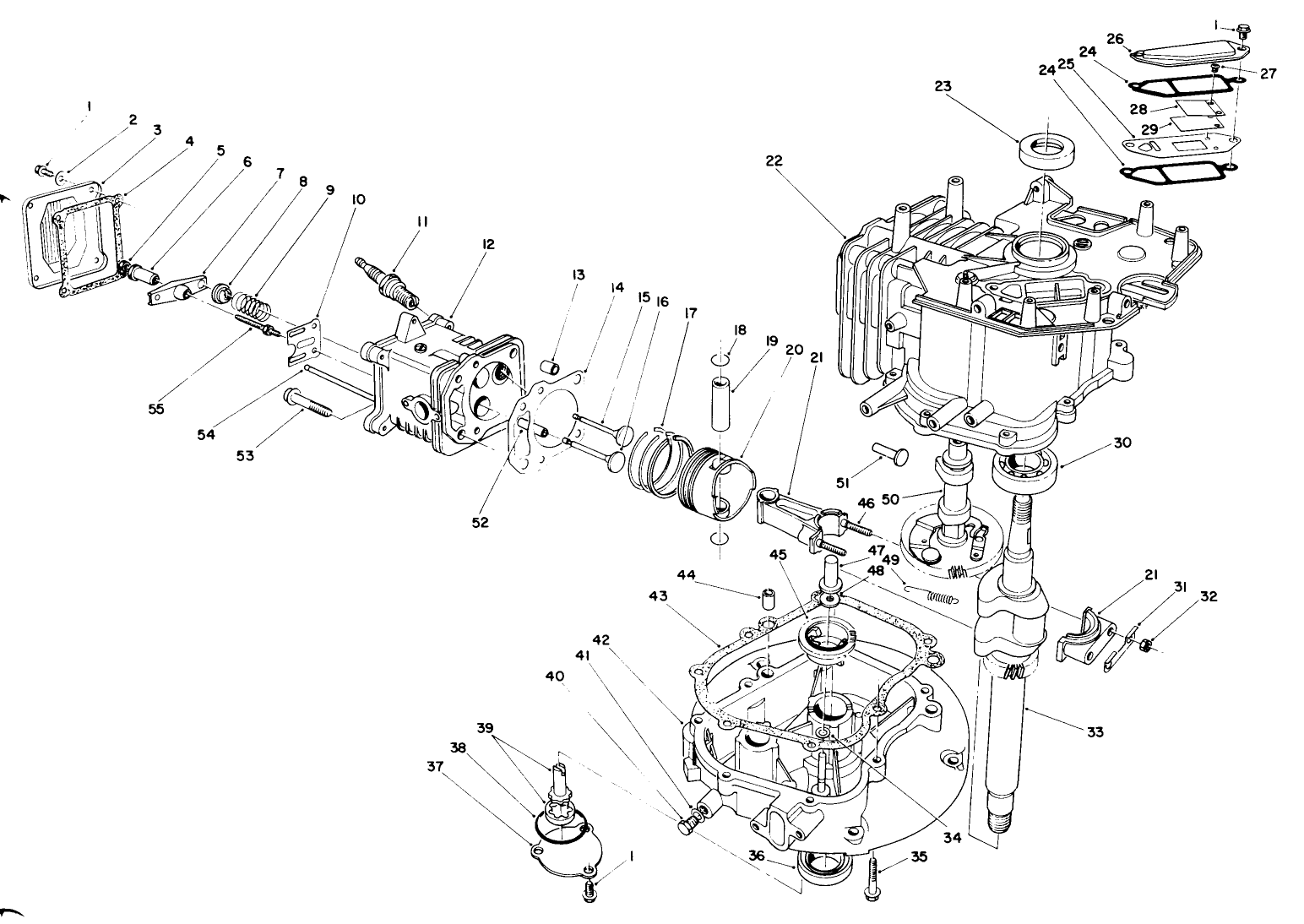 Engine Assembly (continued)(model No. Vml0-2)