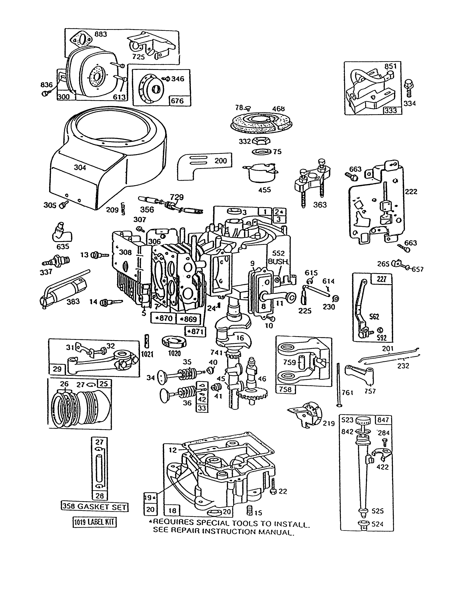 Briggs & Stratton Model No. 191707-6021-01