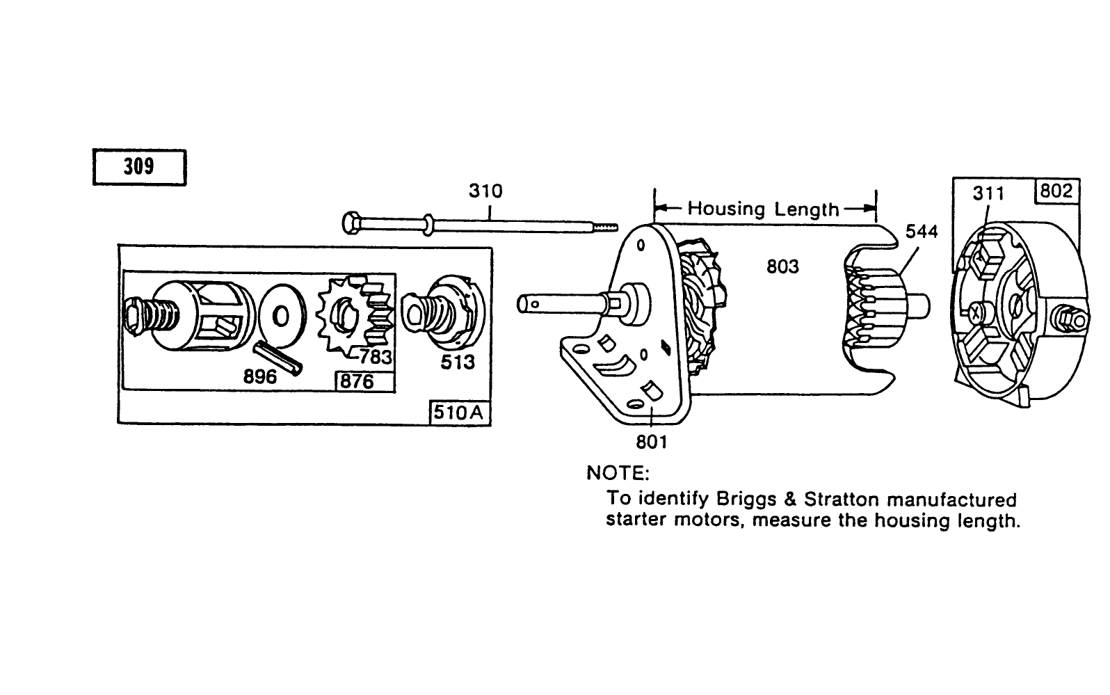 Starter-Briggs & Stratton No. 191707-6021-01