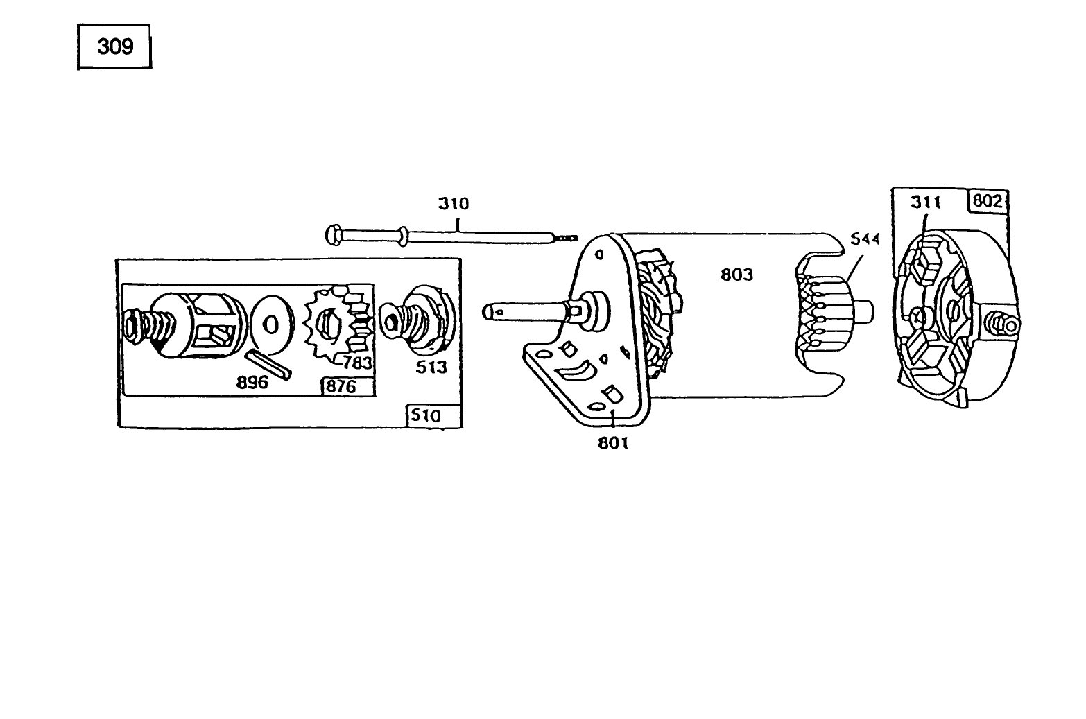 Starter-Briggs & Stratton No. 286707-0119-01