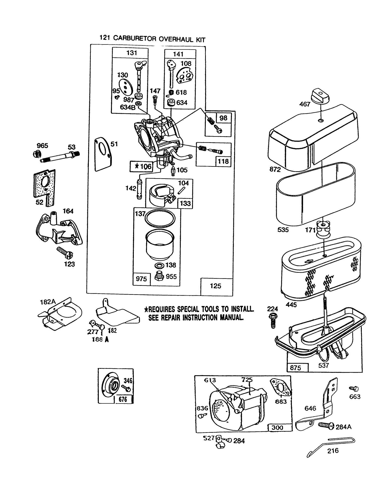 Briggs & Stratton Model No. 286707-0119-01 (cont.)