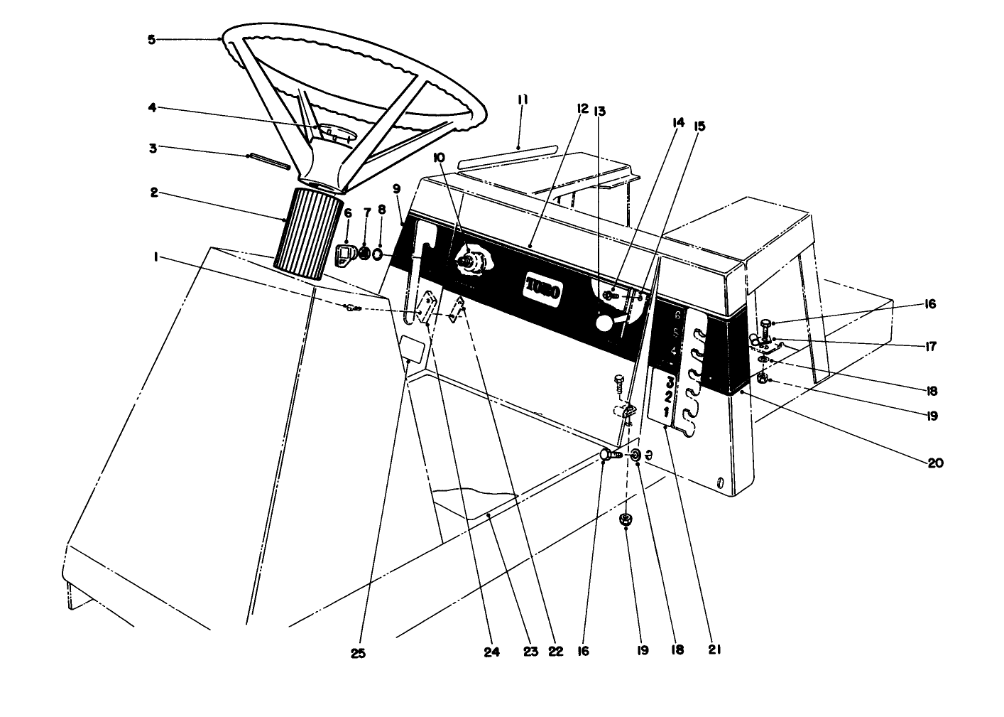 Steering Wheel, Switches & Decals