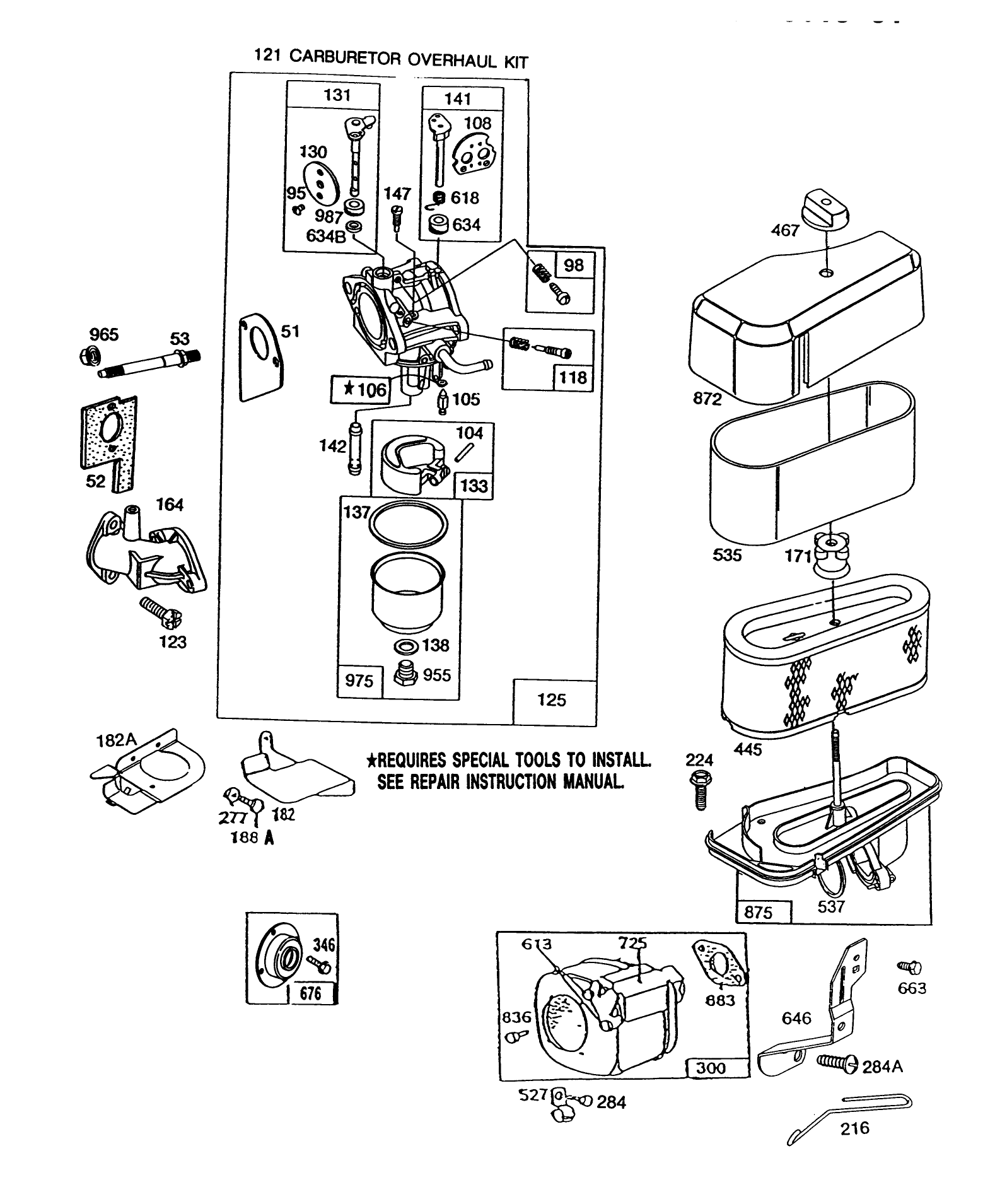 Briggs & Stratton Model No. 286707-0119-01 (cont.)