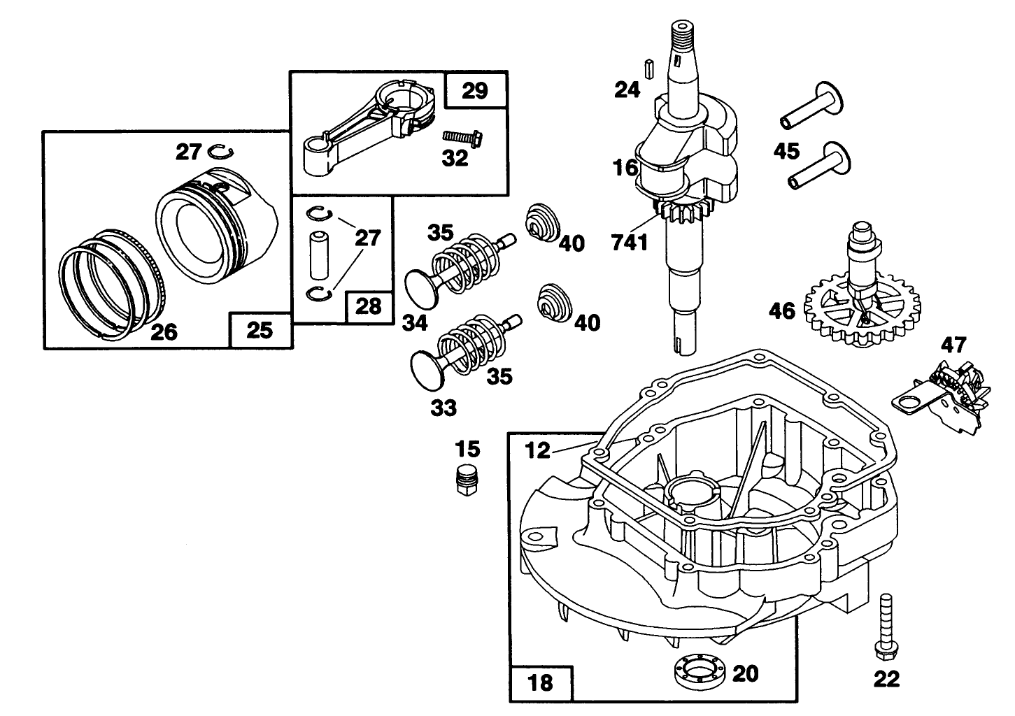 Engine Briggs & Stratton Model 122702-3171-01