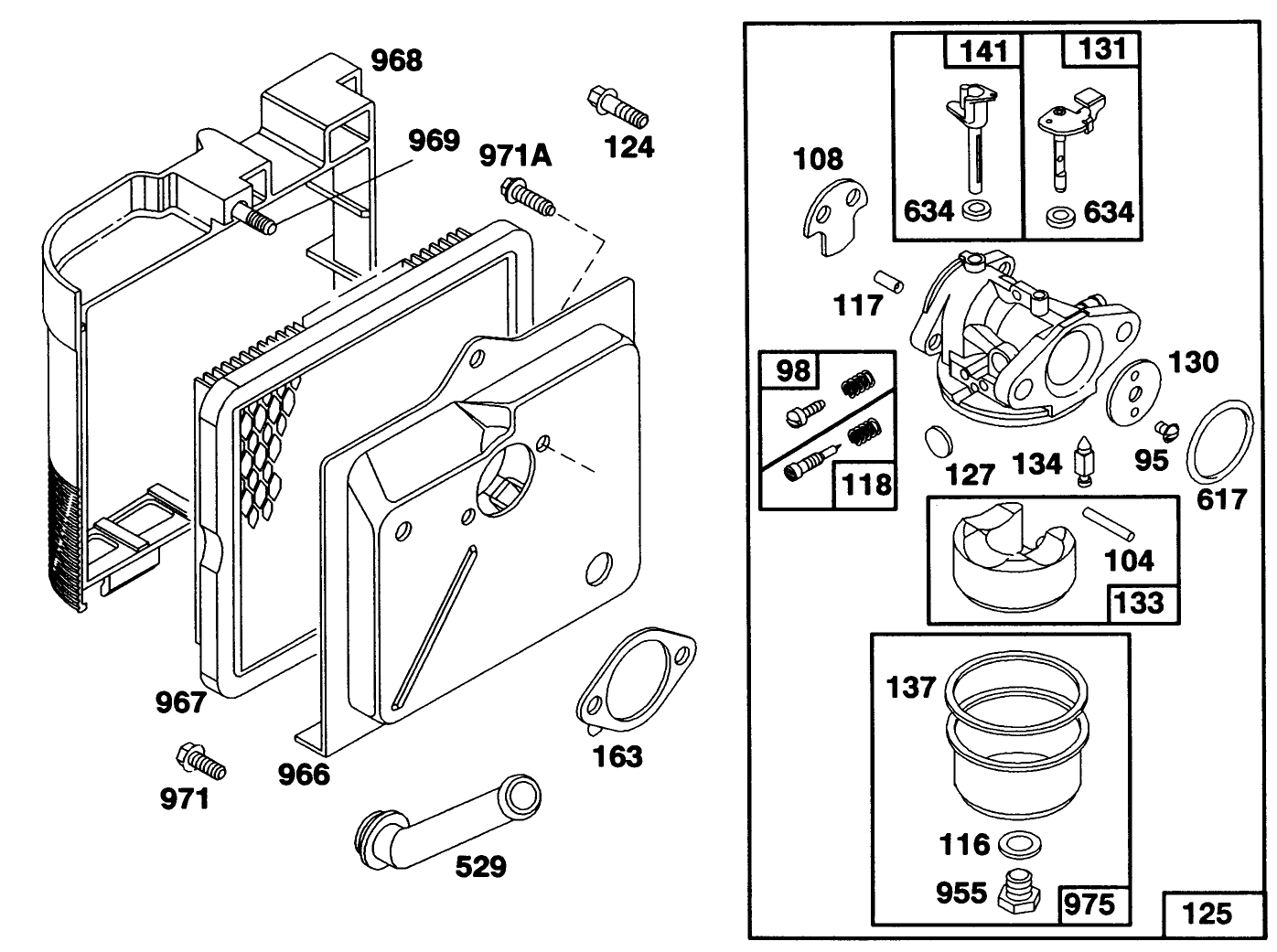 Engine Briggs & Stratton Model 122702-3171-01