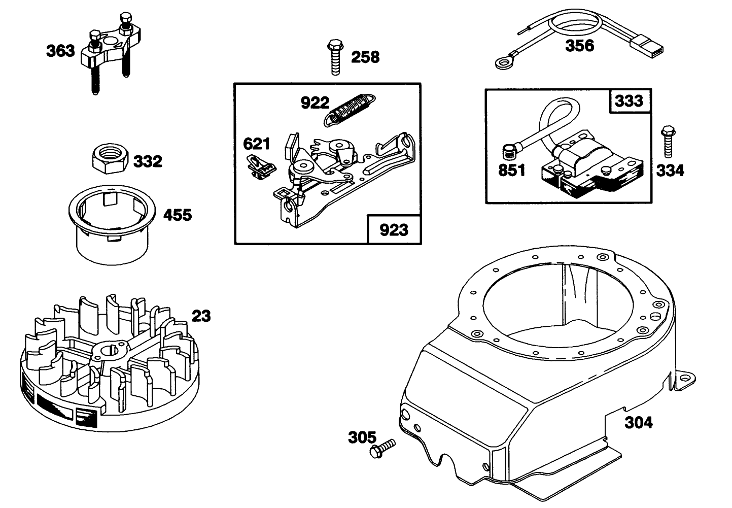 Engine Briggs & Stratton Model 122702-3171-01