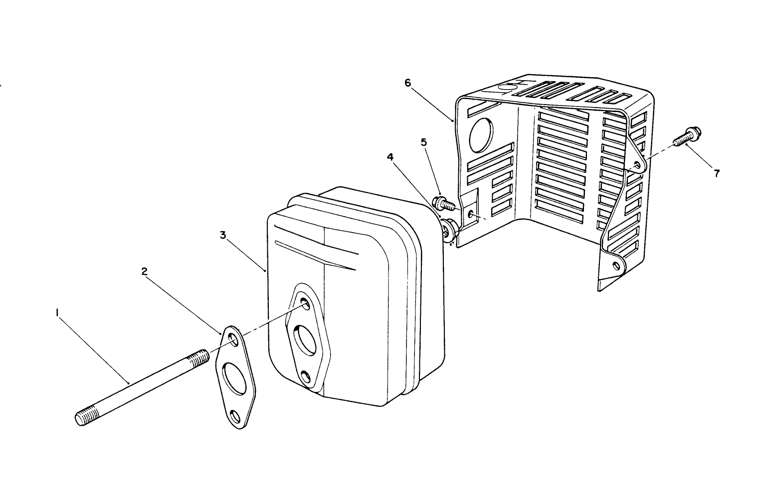 Muffler Assembly (engine Model No. Vml0-2)