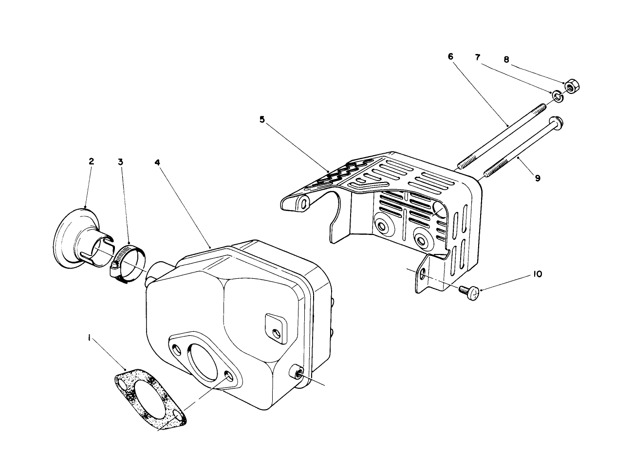 Muffler Assembly (engine No. 47plo-2)
