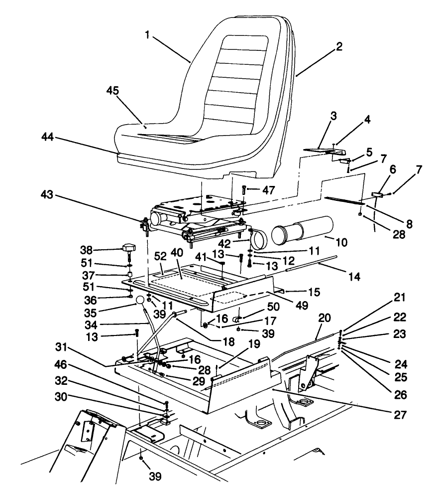 Seat & Throttle Assembly