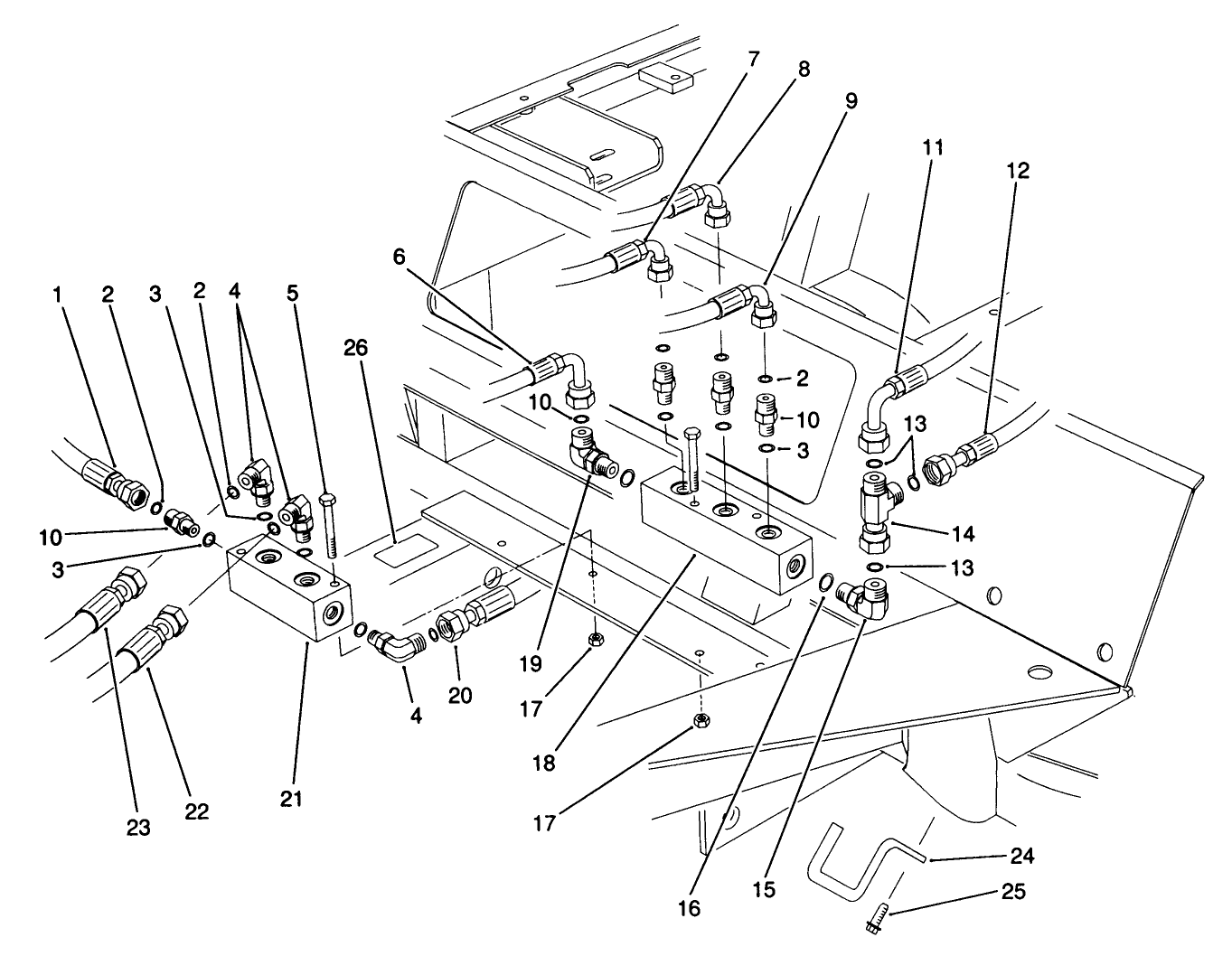 Front Hydraulic Manifolds