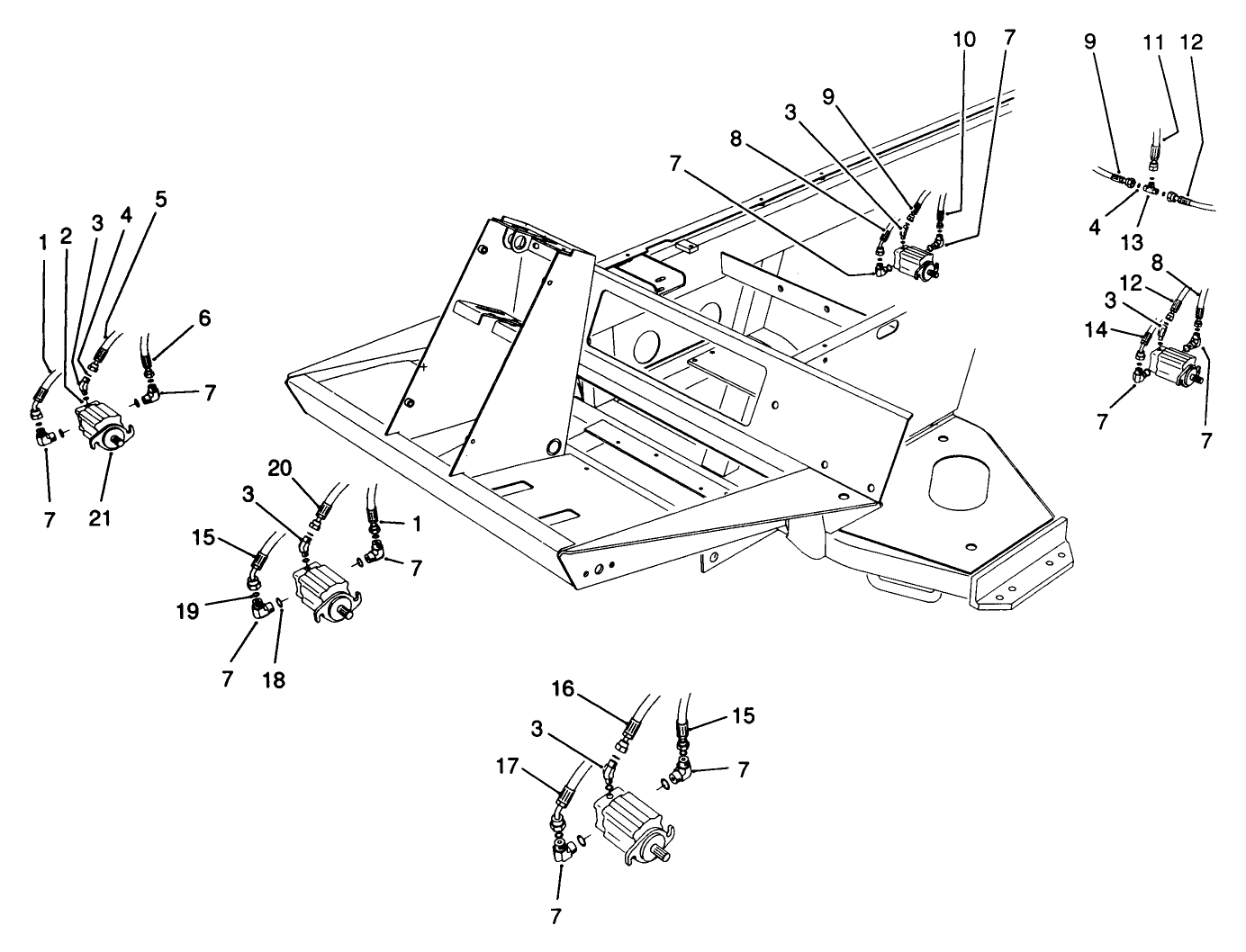 Cutting Unit Hydraulic Components