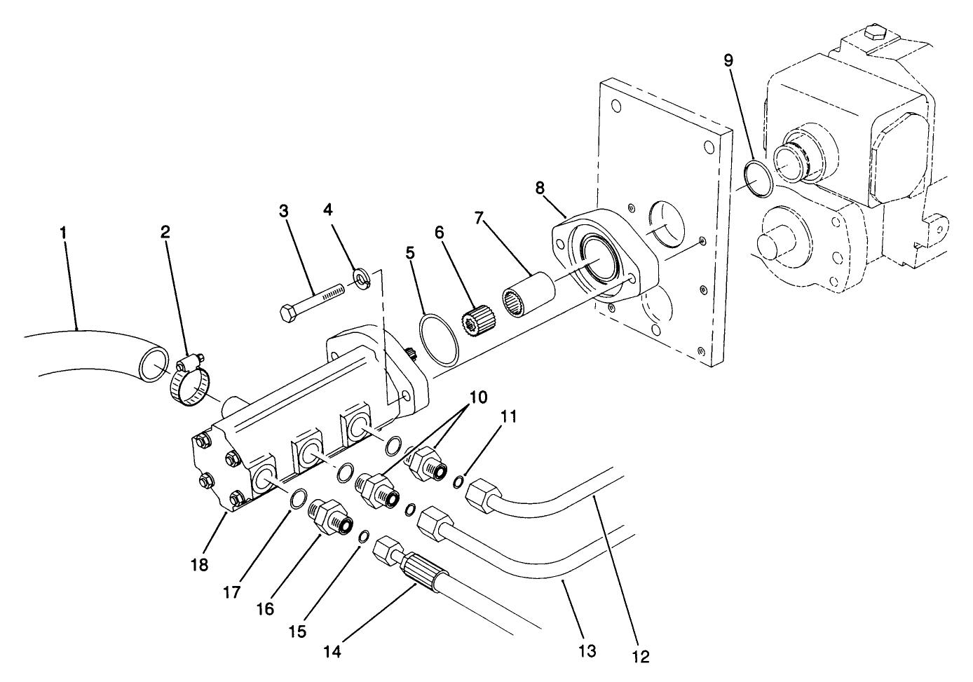Gear Pump Installation Assembly
