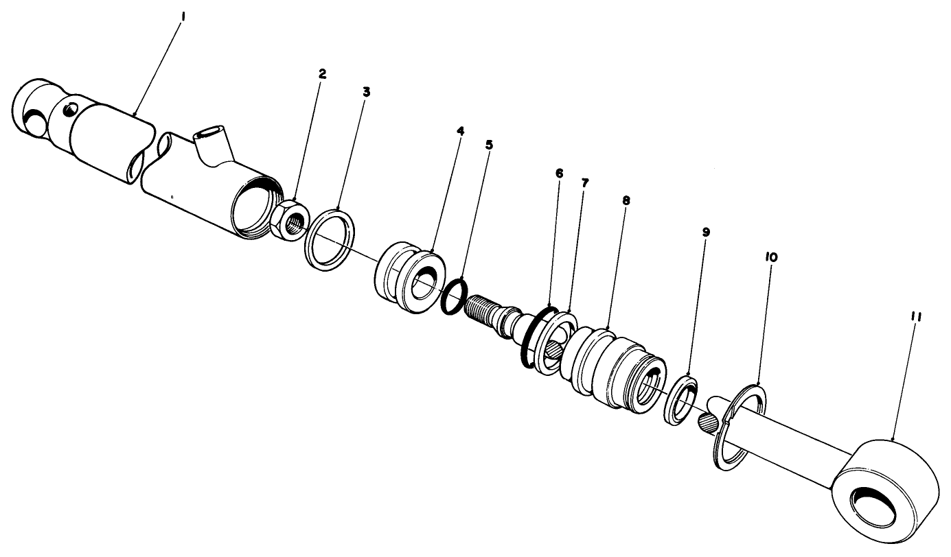 Rear Hydraulic Cylinder No. 83-7230